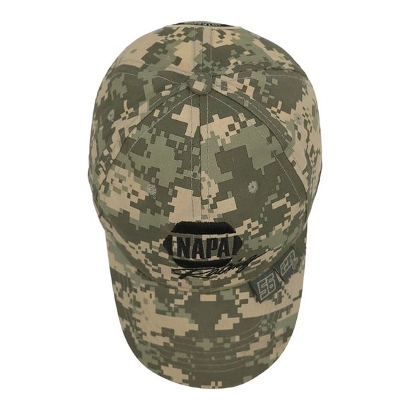 NAPA Racing Camo NASCAR Strapback Cap Hat Martin Truex 56 Ron Capps 28 Intrepid - Picture 6 of 12